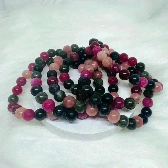Berries Tourmaline Stone Beaded Bracelet - Picture 6 of 6